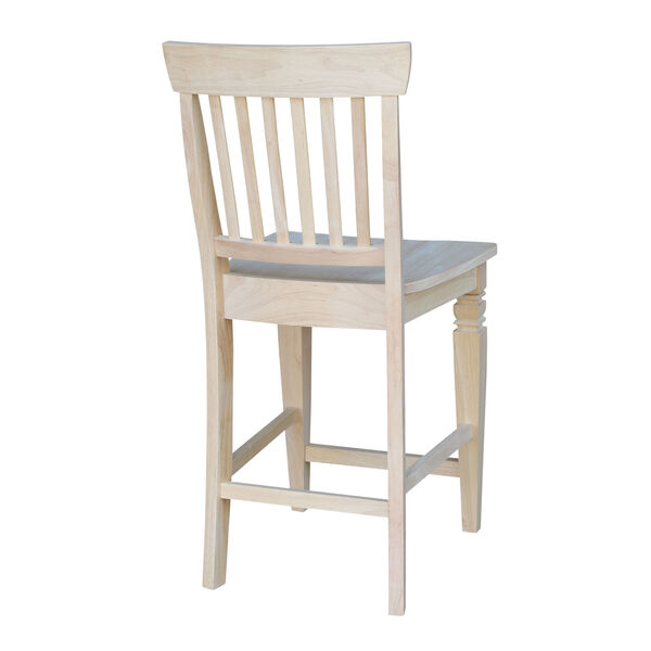 Unfinished 24-Inch Seattle Counter Height Stool, image 2