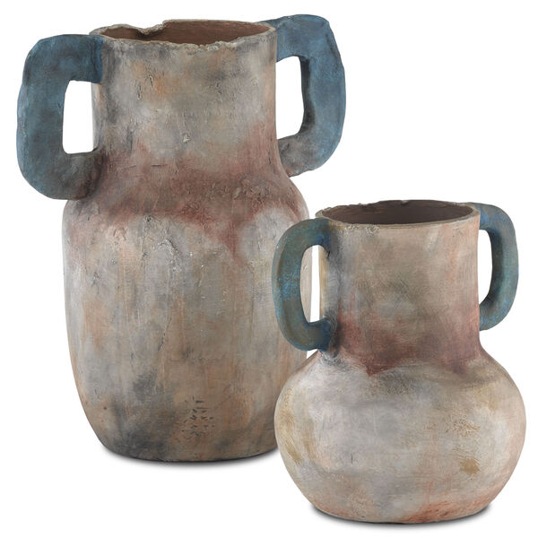 Arcadia Sand and Teal Vase, Set of 2, image 2