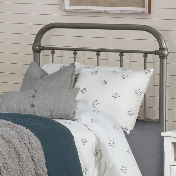 Kirkland Aged Pewter Twin Headboard without Frame, image 2