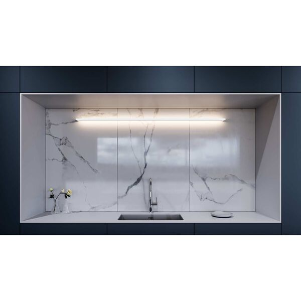 Thin-Line Satin White LED 72-Inch Wall Bar, image 2