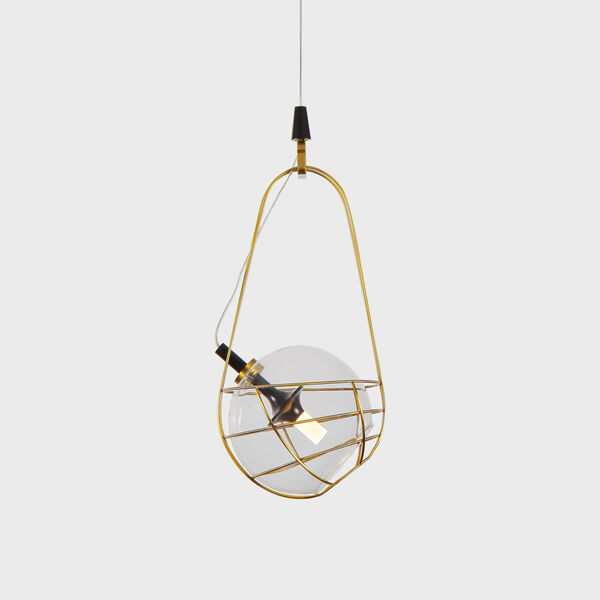 Firenze Oil Rubbed Bronze and Antique Brass LED Mini Pendant, image 1