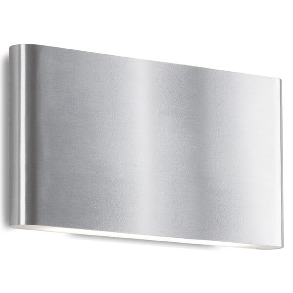 Slate Brushed Nickel 10-Inch Outdoor LED Wall Mount, image 1