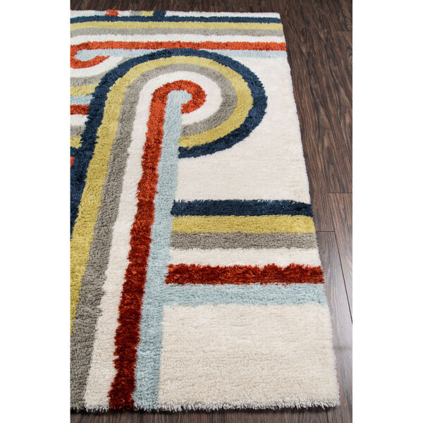 Retro Turnstyle Multicolor Rectangular: 7 Ft. 6 In. x 9 Ft. 6 In. Rug, image 3