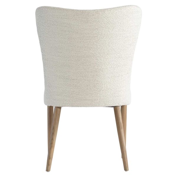 Modulum White and Natural Wing Back Side Chair, image 4