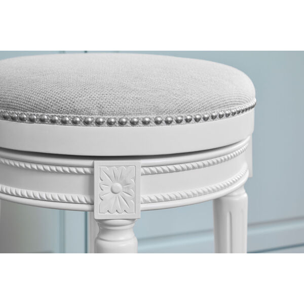 Chapman Alabaster White Backless Counter Height Stool, image 3