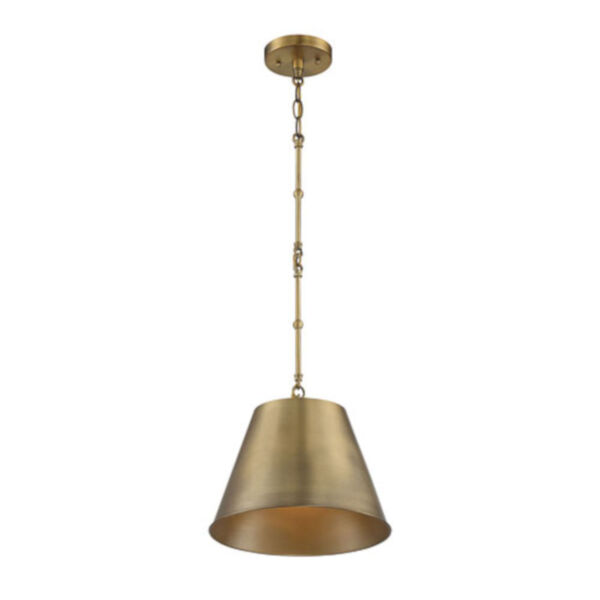 Selby Warm Brass 12-Inch One-Light Pendant, image 4