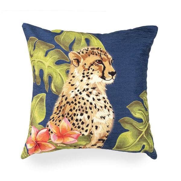Illusions Jungle Liora Manne Cheetahs Indoor-Outdoor Pillow, image 1