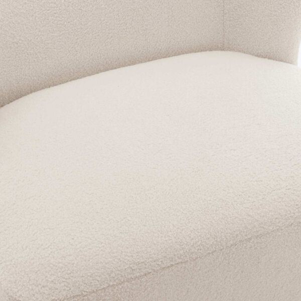 Vesper Boucle White Accent Chair, image 6
