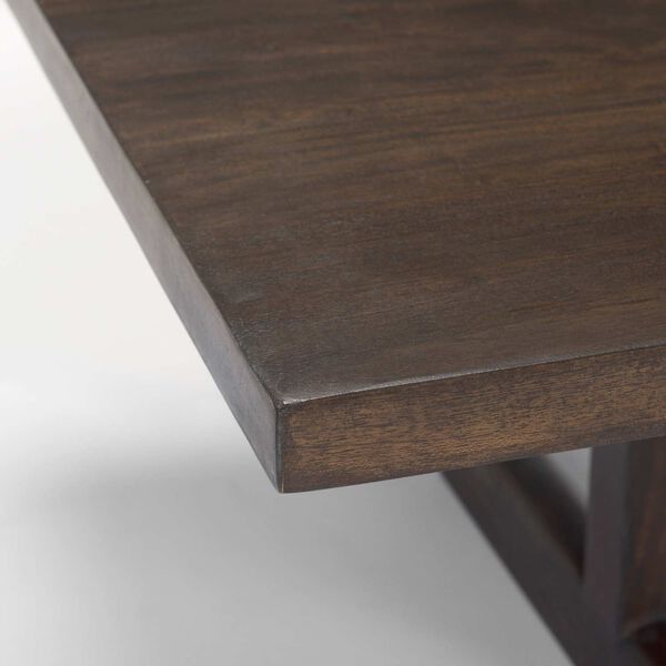 Viktor Dark Brown Solid Wood Coffee Table, image 5