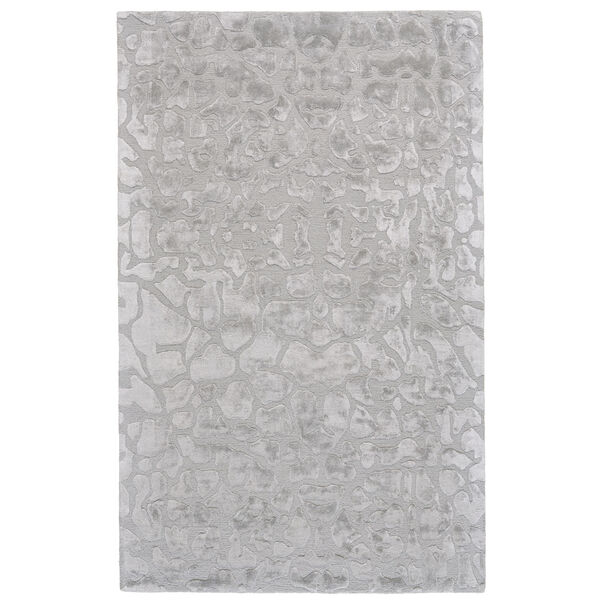 Mali Lustrous Tufted Abstract Gray Rectangular: 3 Ft. 6 In. x 5 Ft. 6 In. Area Rug, image 1