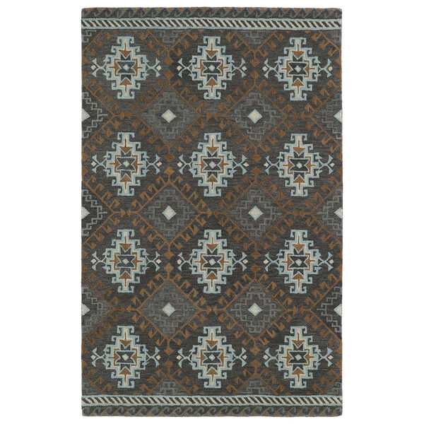 Global Inspirations Grey Hand-Tufted 9Ft. x 12Ft. Rectangle Rug, image 1