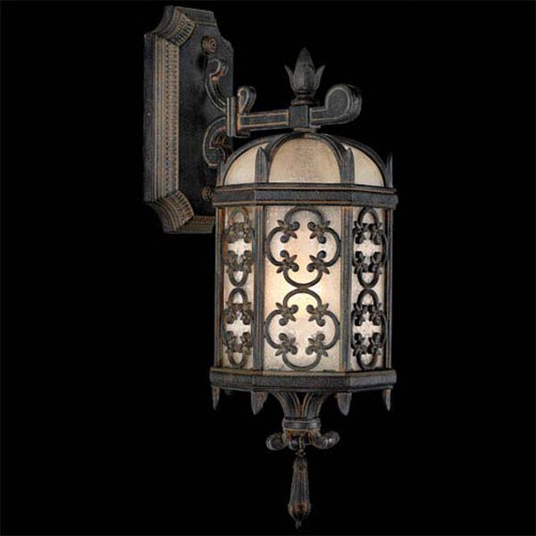 Costa Del Sol One-Light Outdoor Wall Mount in Wrought Iron Finish, image 1