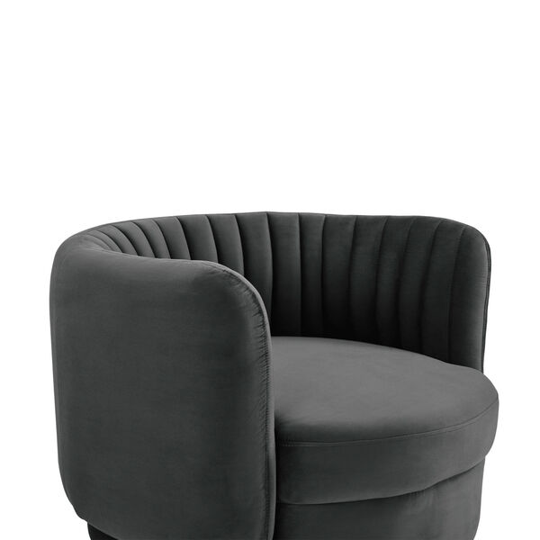 Davy Dark Gray Swivel Chair, image 4