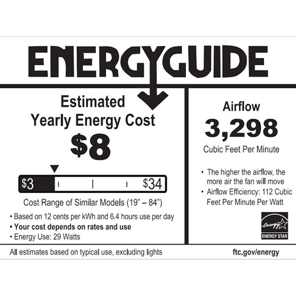 AirPro E-Star 52-Inch Five-Blade AC Motor Ceiling Fan, image 3
