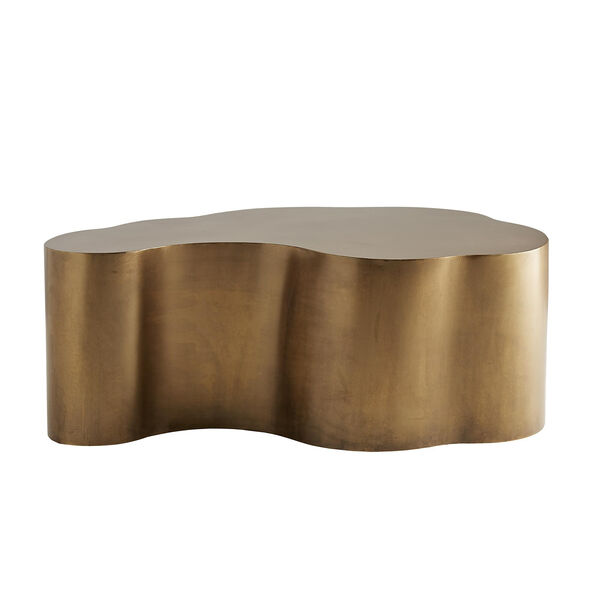 Meadow Antique Brass Accent Table, image 1