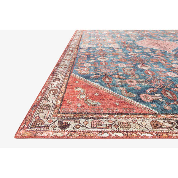Layla Marine and Clay Rectangular: 7 Ft. 6 In. x 9 Ft. 6 In. Area Rug, image 3