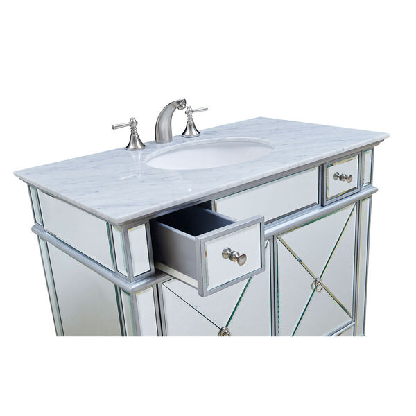 Camille Silver 36-Inch Vanity Sink Set, image 6