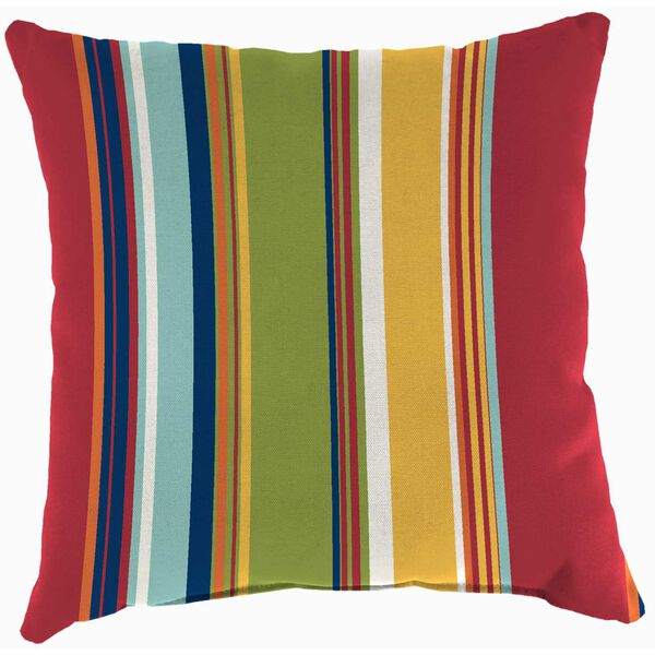 Westport Garden Multicolour 18 x 18 Inches Square Knife Edge Outdoor Throw Pillow, image 1