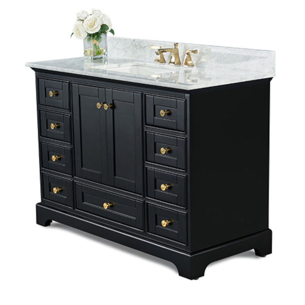 Audrey Black Onyx 48-Inch Vanity Console with Mirror, image 2