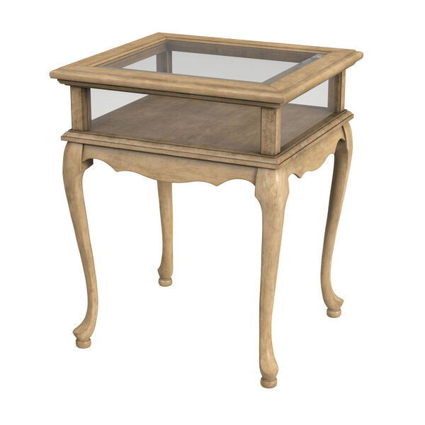 Burton Antique Beige Curio Table, image 2