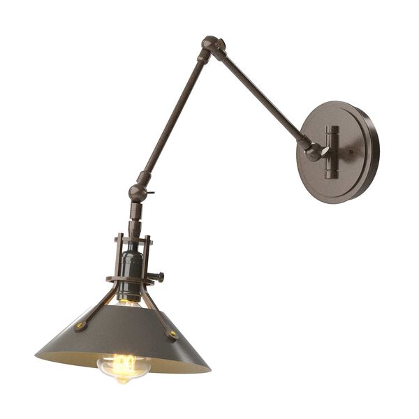 Henry Bronze One-Light Wall Sconce with Dark Smoke Accents, image 1