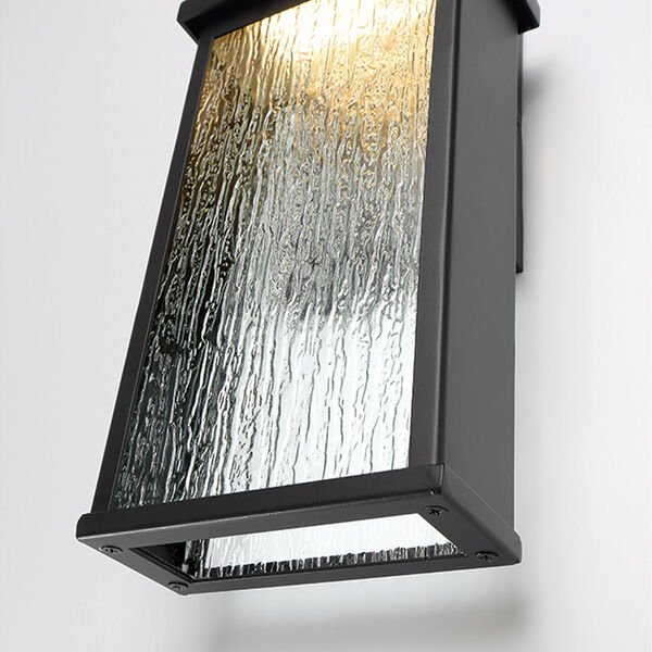Venya Black 12-Inch LED Outdoor Wall Sconce, image 3