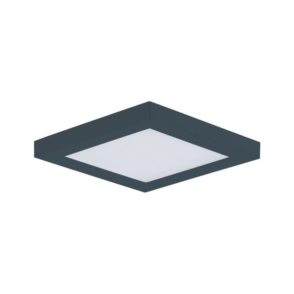 Chip Black Five-Inch Square LED Flush Mount, image 1