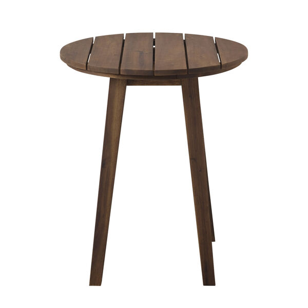 Dark Brown Outdoor Round Side Table, image 1