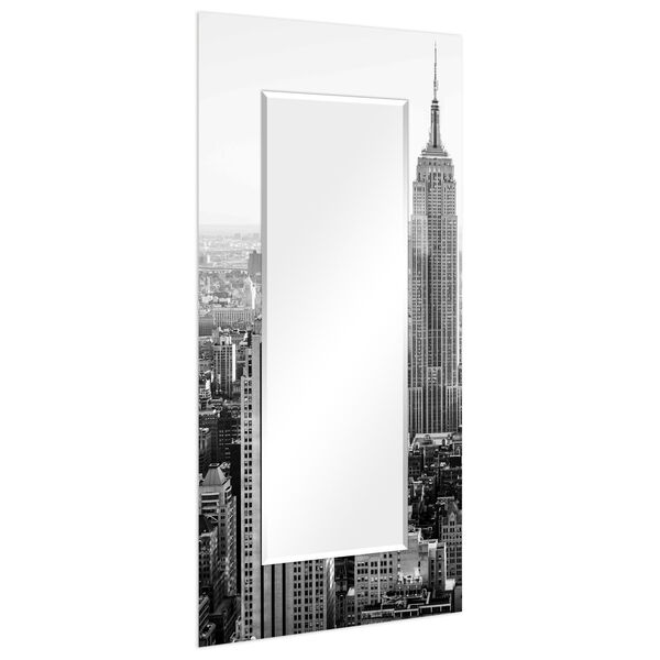 Gray 72 x 36-Inch Rectangular Beveled Floor Mirror, image 2