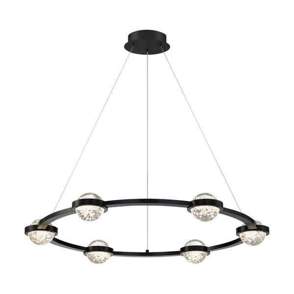 Circolo Black 36-Inch Integrated LED Chandelier, image 2
