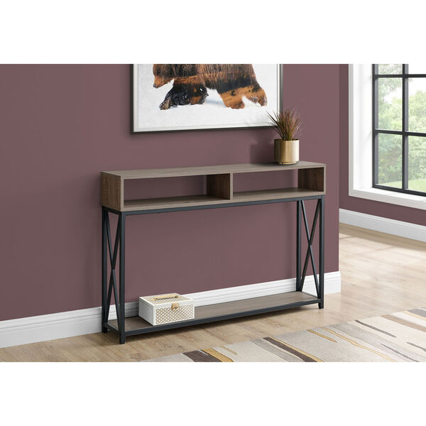 Dark Taupe 47-Inch Console Table, image 2