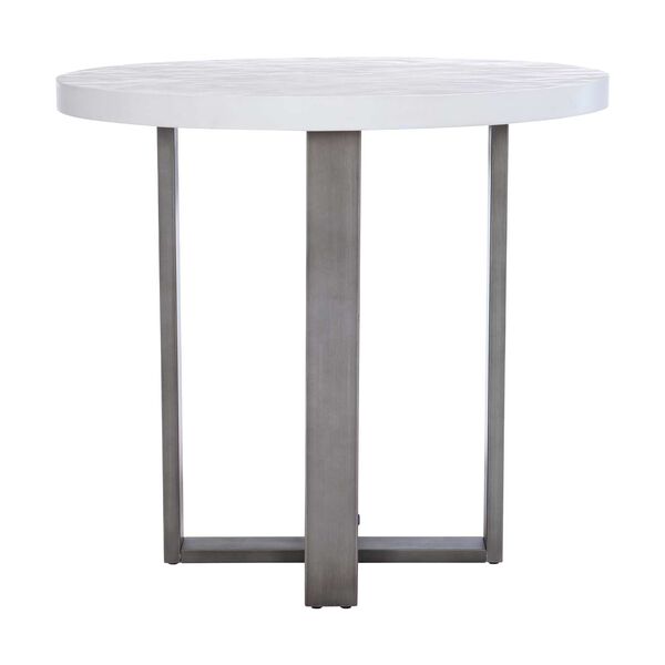 Del Mar White and Gray Outdoor Table, image 1