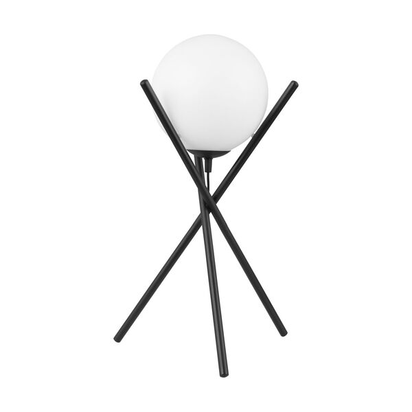 Salvezinas Black One-Light Table Lamp, image 1