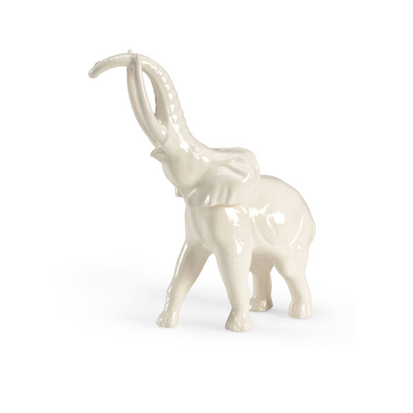 White Large White Elephant Figurine, image 1