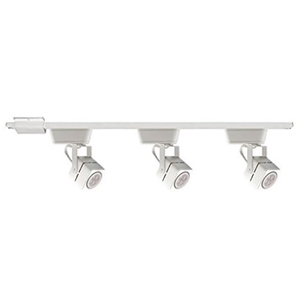 HT-802 White Three-Light Track Kit with Floating Canopy Feed, image 1