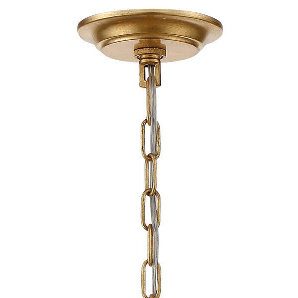 Arcadia Antique Gold 26-Inch Eight-Light Chandelier, image 4