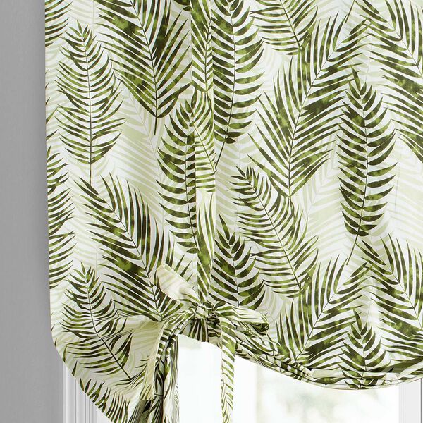 Kupala Eternal Green Printed Cotton Tie-Up Window Shade Single Panel, image 4