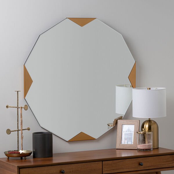 Rosanna Gold 34-Inch x 34-Inch Wall Mirror, image 1