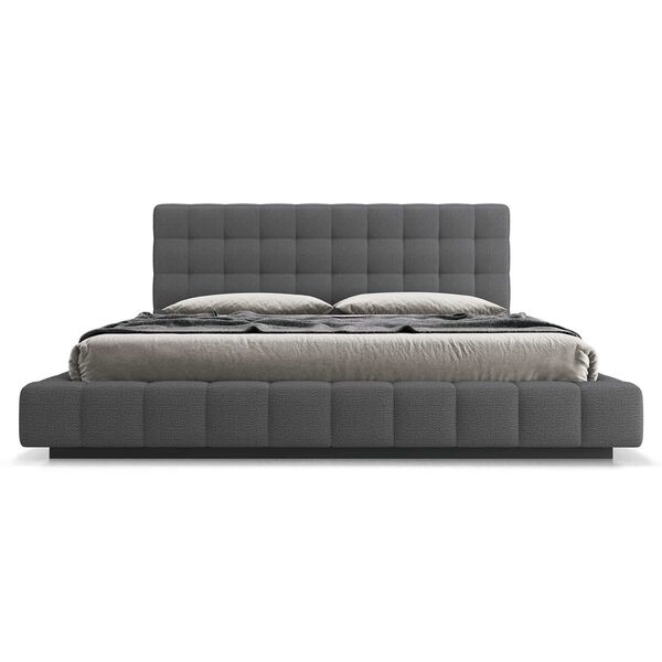Grafton Carbon Gray Fabric King Bed, image 1
