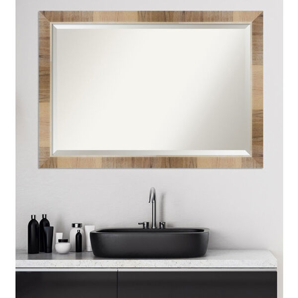 Brown Bathroom Wall Mirror, image 5