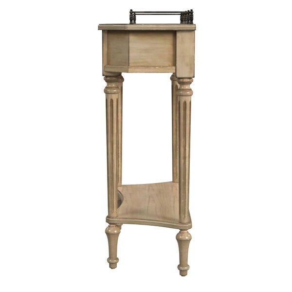 Charleston Antique Beige Single Drawer Console Table, image 5