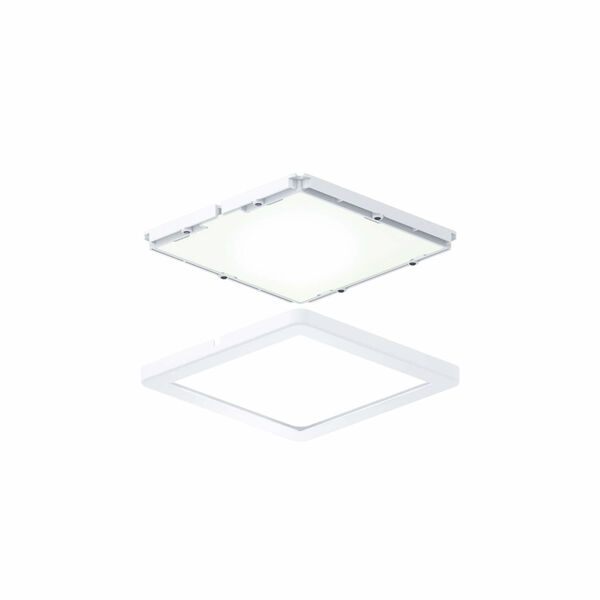 White Ultra Slim Square Under Cabinet Puck Lights, Pack of 3, image 1
