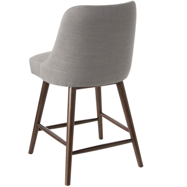 Linen Gray 38-Inch Counter Stool, image 4