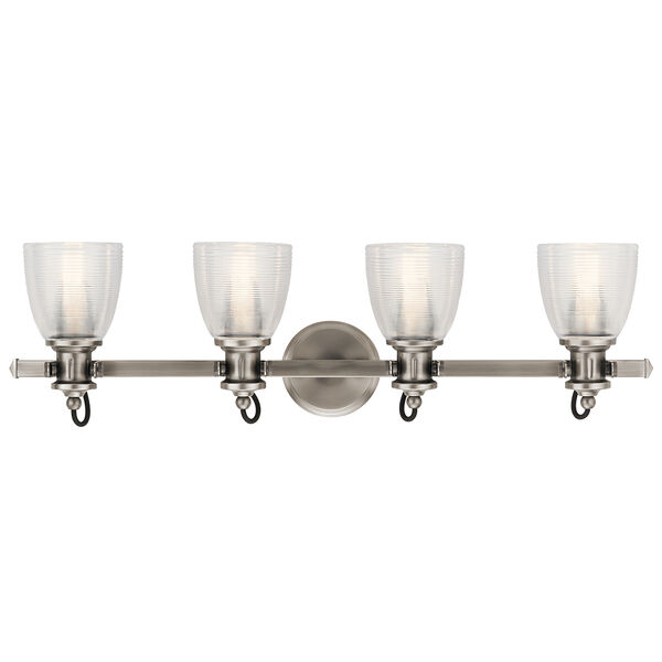 Flagship Classic Pewter 33-Inch Four-Light Bath Light, image 1
