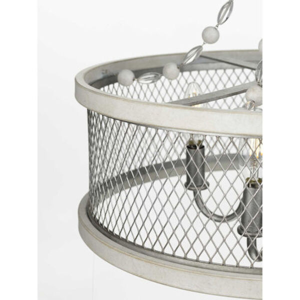 Willow Galvanized Four-Light Chandelier, image 2