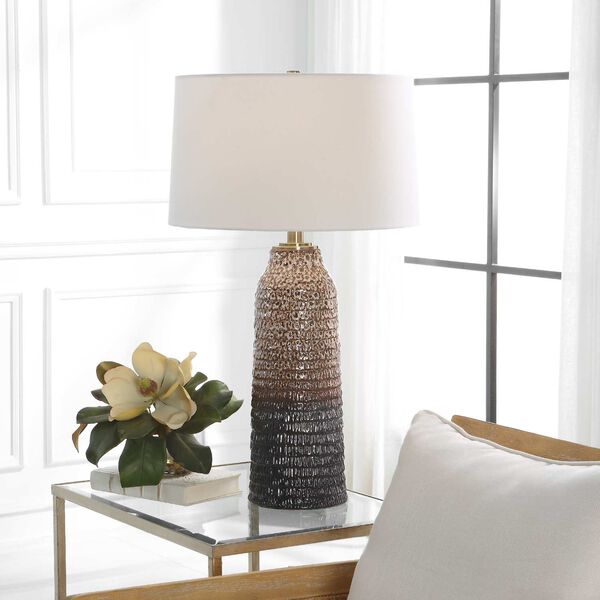 Padma Gray and White Mottled Table Lamp, image 2