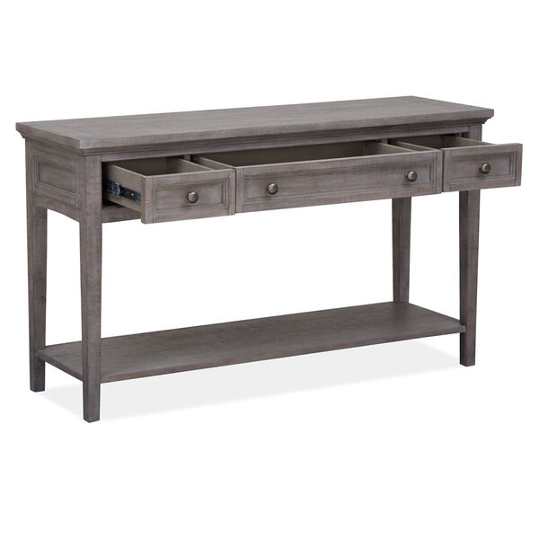 Paxton Place Dovetail Gray Rectangular Sofa Table, image 1