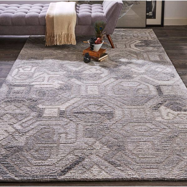 Asher Gray Ivory Taupe Area Rug, image 3