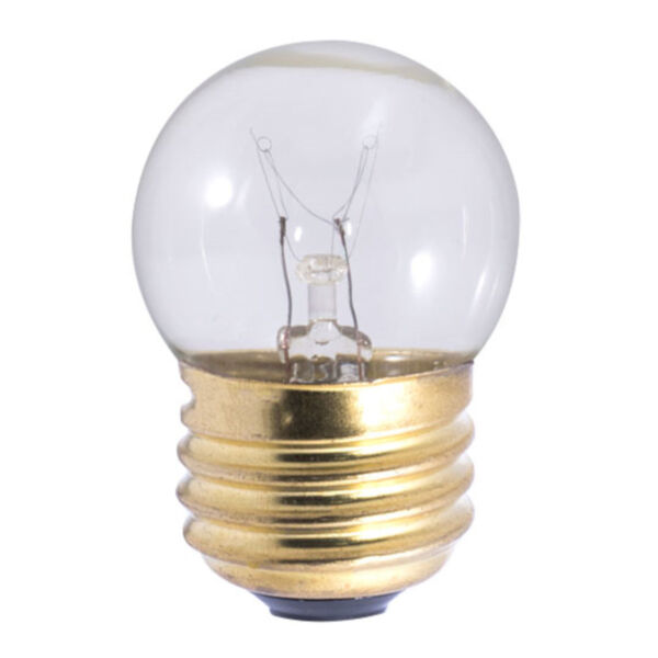 Pack of 25 Clear Incandescent S11 Standard Base Warm White 40 Lumens Light Bulbs, image 1