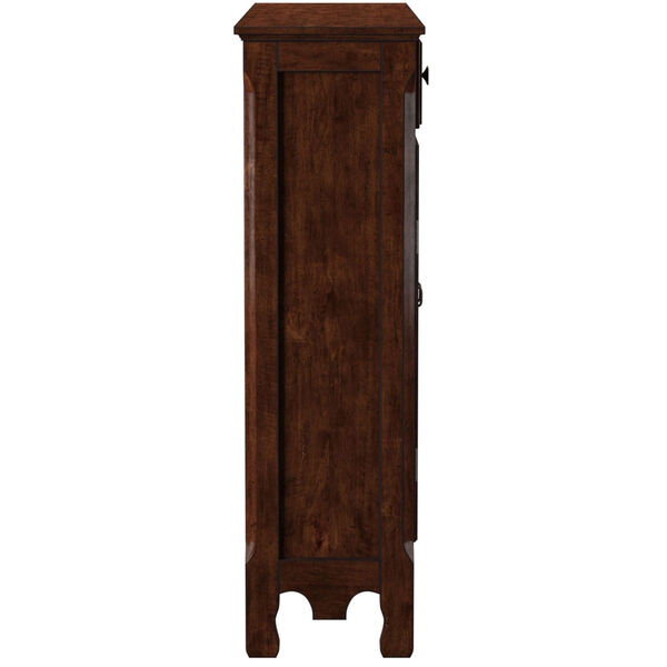 Olivia Light Cherry 2-Door 2-Drawer Scroll Accent Cabinet, image 7